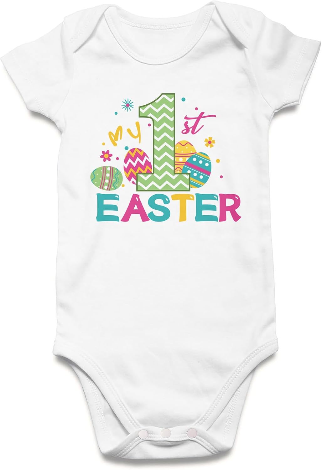 UNICOMIDEA Baby Boys Girls Romper Letter Printed Newborn Outfit Short Sleeve Bodysuits 0-12 Months