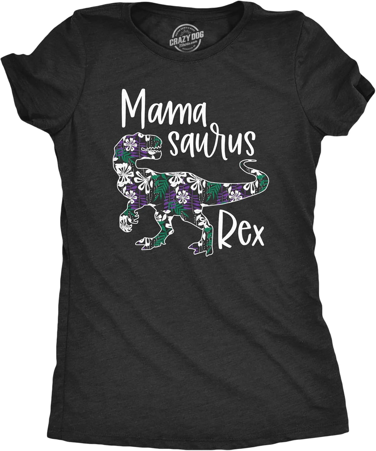 Womens Mamasaurus Brontosaurus and Mamasaurus Rex Dinosaur Mom T Shirts Funny Cool Graphic Tee for Mothers Day Mother Shirt