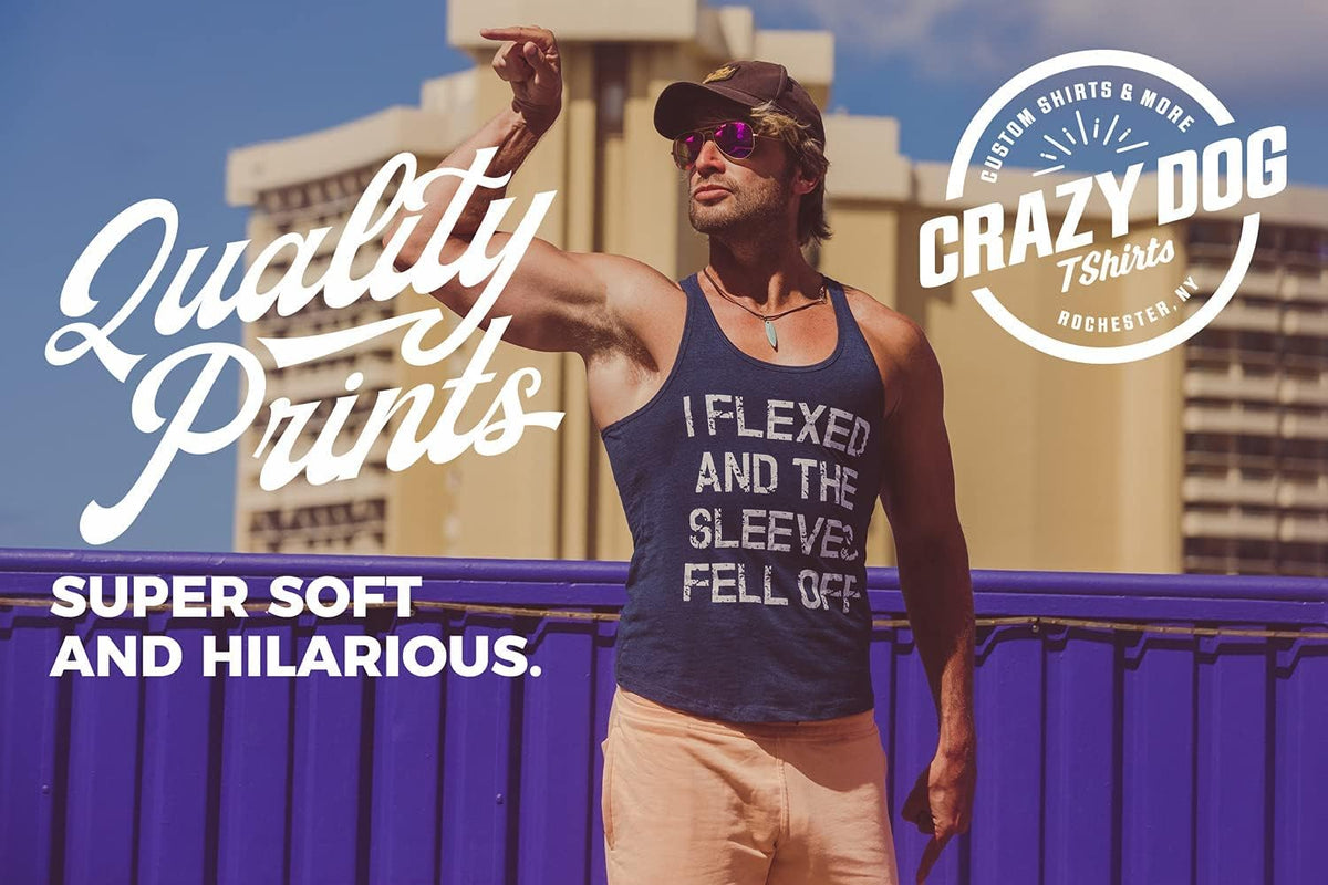 Crazy Dog Mens T Shirt Coolest Pop Funny Fathers Day Shirt Cool Dad Joke Tee