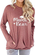 Nlife Mama Bear Mothers Day Shirt for Gifts Moms Graphic Tees with Sayings Womens Tshirts Tops