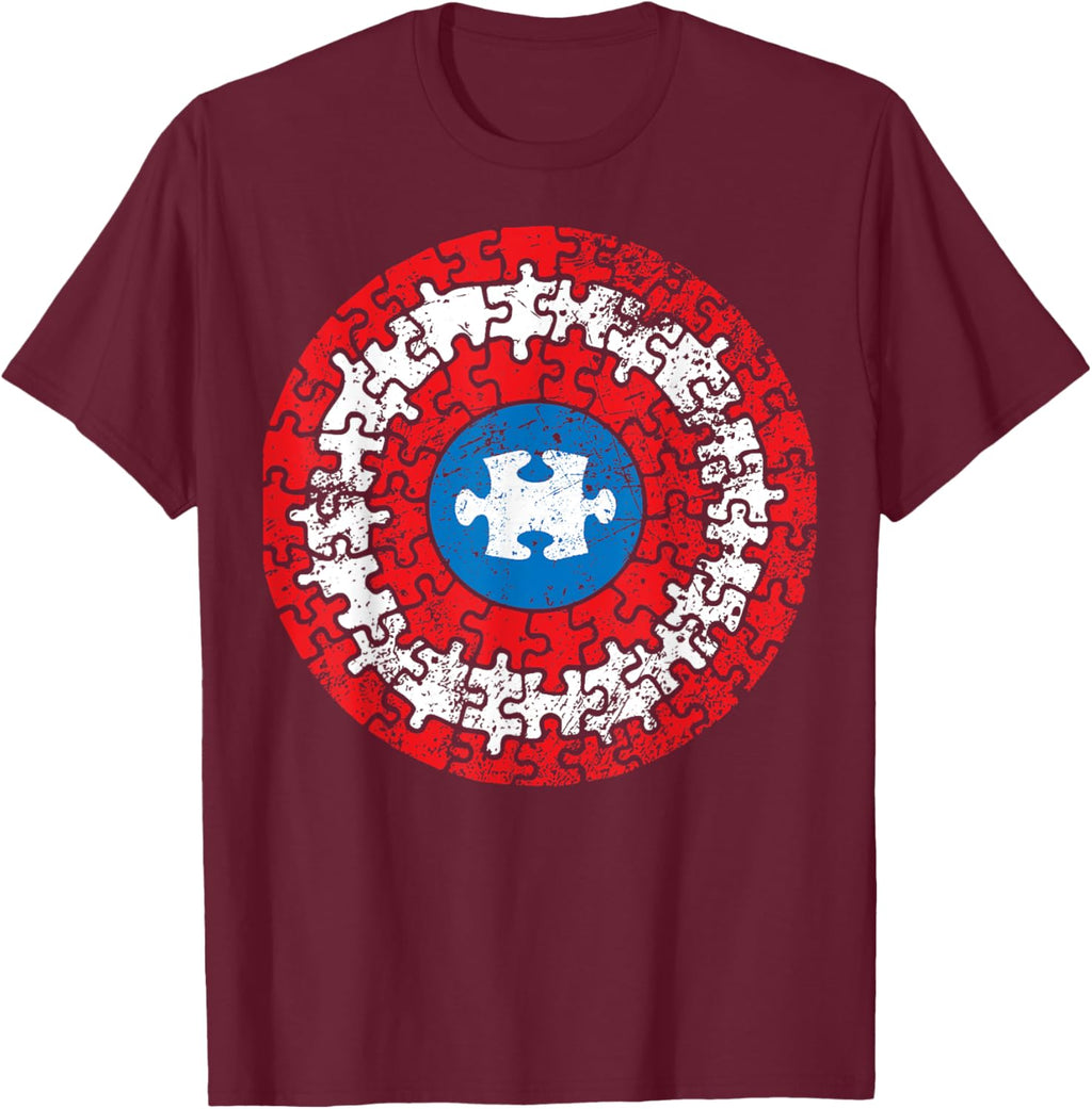 Autism Awareness Captain Shirt Support Autistic Superkid