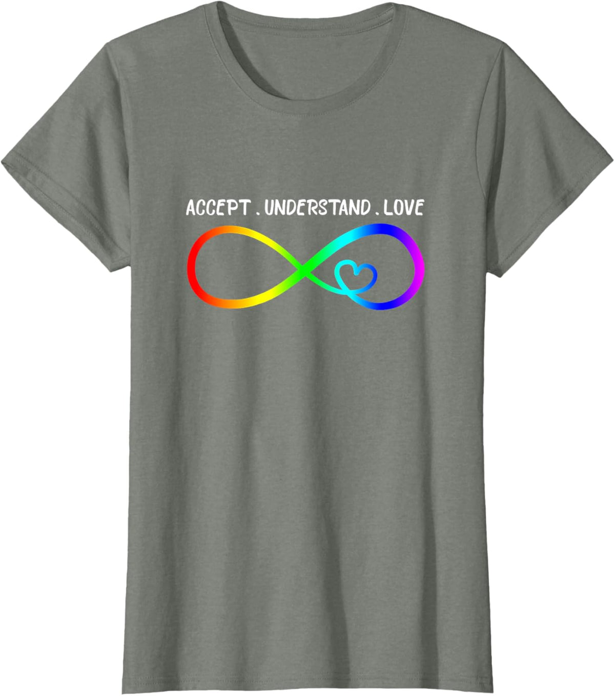 Accept Understand Love Heart Infinity Autism Awareness