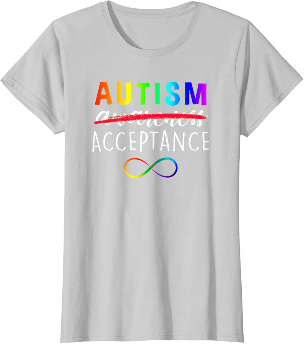 Autism - Red Instead - Acceptance Not Awareness