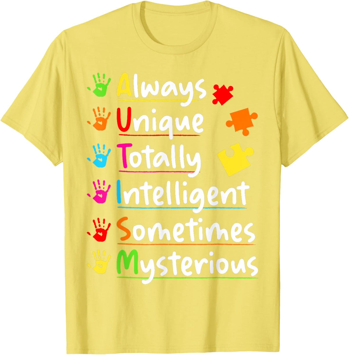 Always Unique Autism Awareness Totally Intelligent Kids