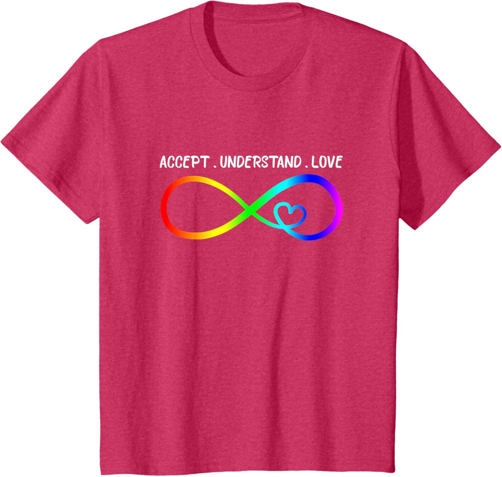 Accept Understand Love Heart Infinity Autism Awareness