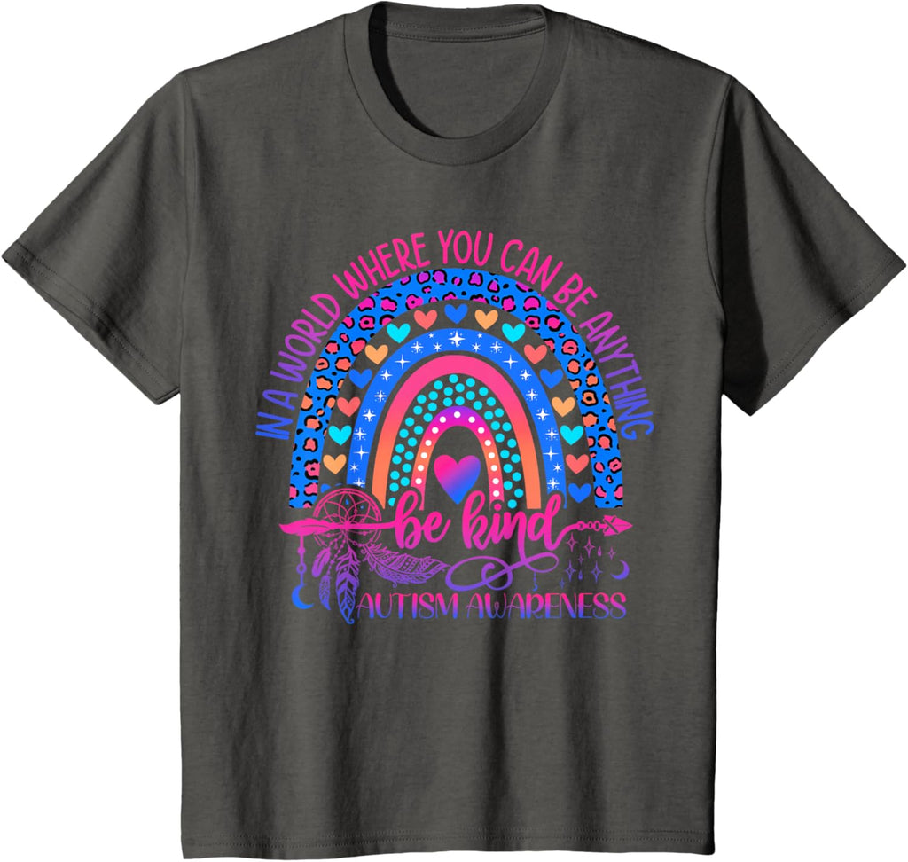 Autism Awareness Be Kind Leopard Rainbow Choose Kindness