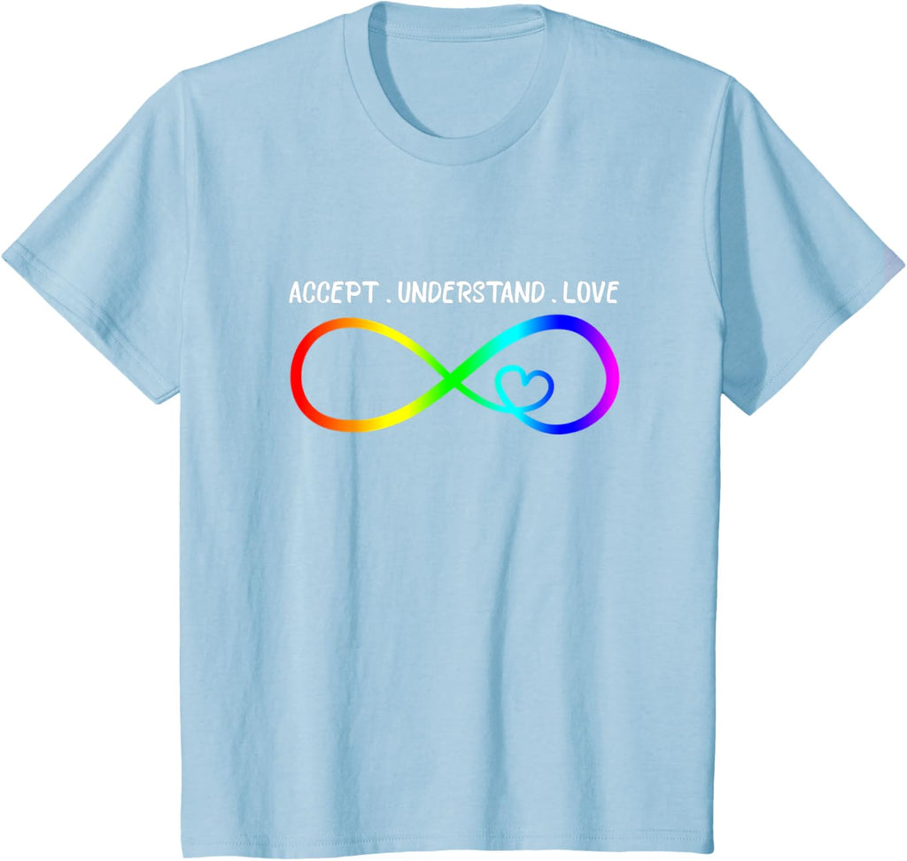 Accept Understand Love Heart Infinity Autism Awareness