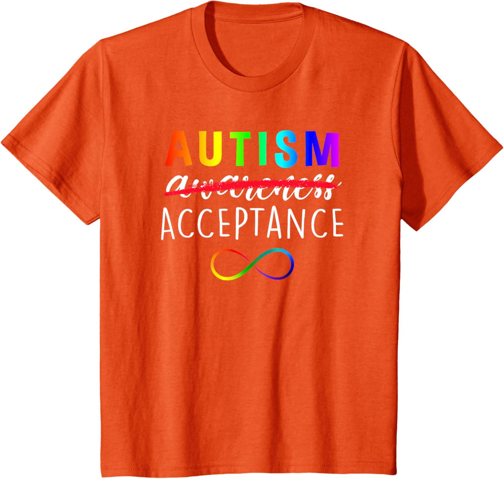 Autism - Red Instead - Acceptance Not Awareness