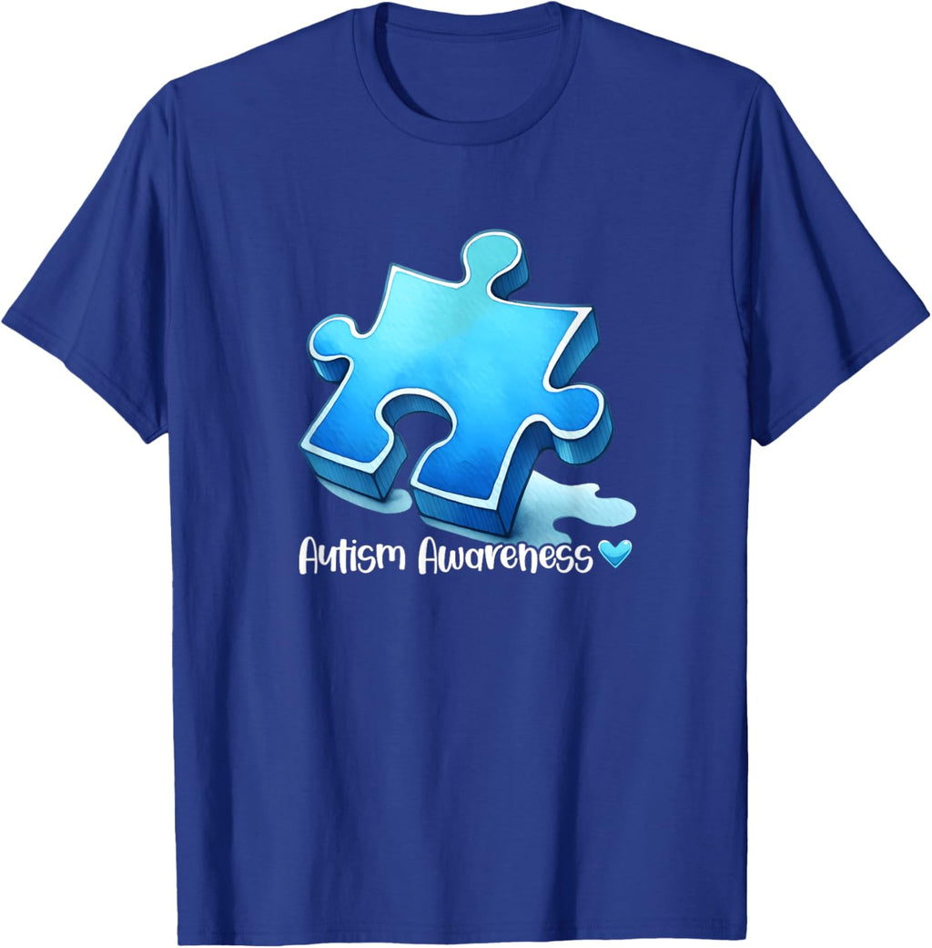 Autism Awareness Blue Puzzle
