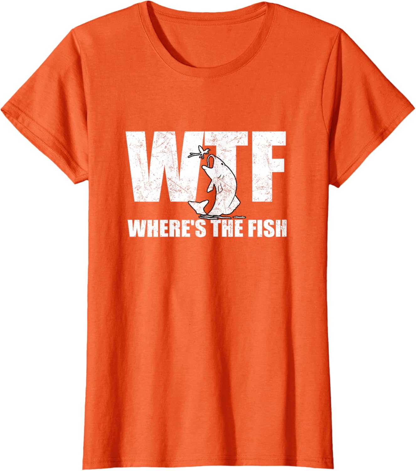 WTF Where's The Fish Men's Funny Fishing Gifts Fathers Day