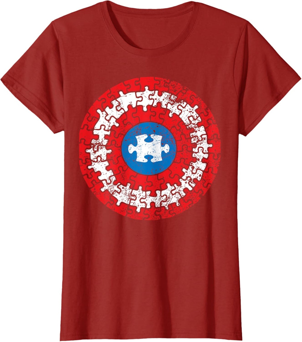 Autism Awareness Captain Shirt Support Autistic Superkid