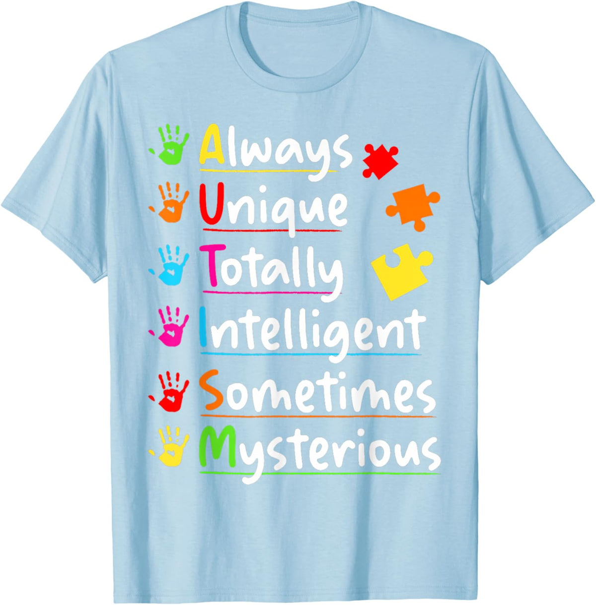Always Unique Autism Awareness Totally Intelligent Kids