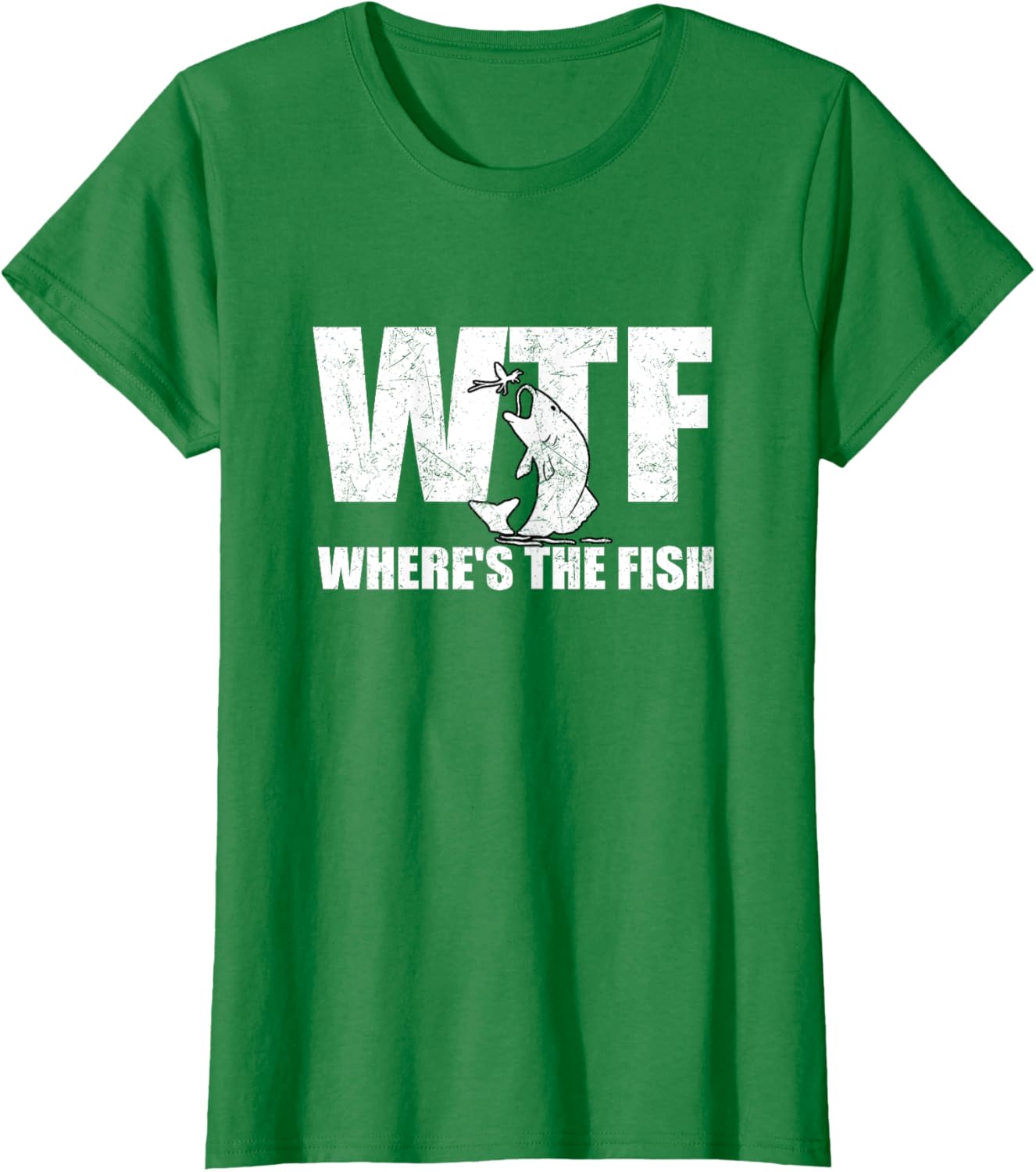WTF Where's The Fish Men's Funny Fishing Gifts Fathers Day