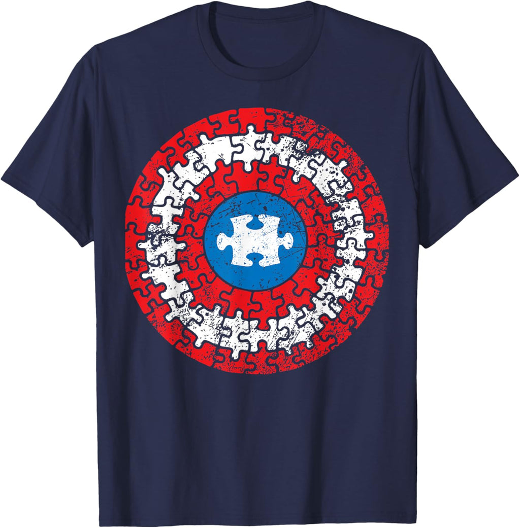 Autism Awareness Captain Shirt Support Autistic Superkid