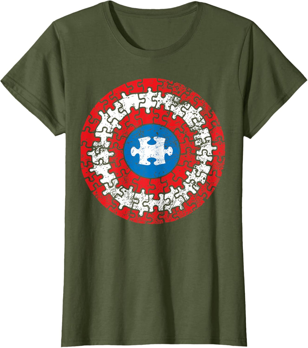 Autism Awareness Captain Shirt Support Autistic Superkid