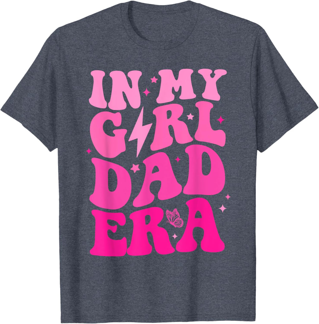 In My Dad Era Girl Groovy Retro Papa Fathers Day
