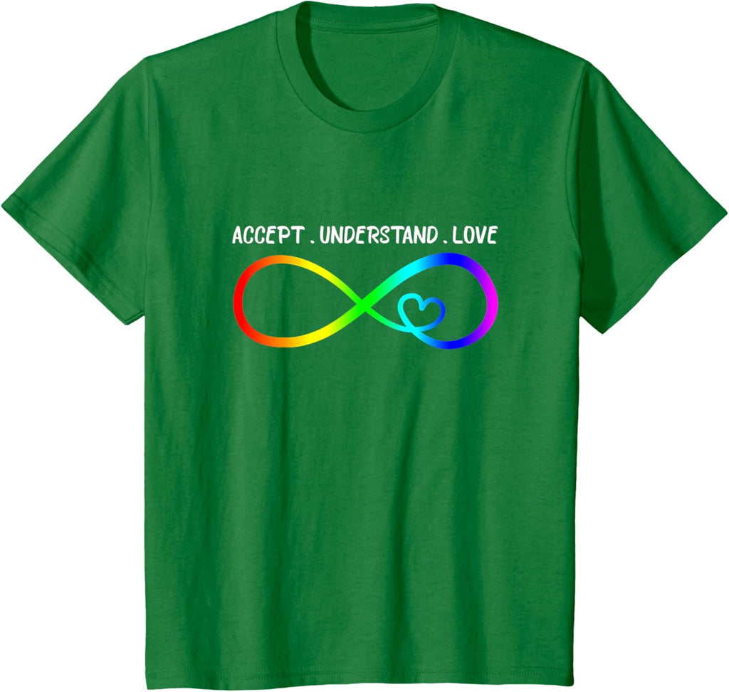 Accept Understand Love Heart Infinity Autism Awareness