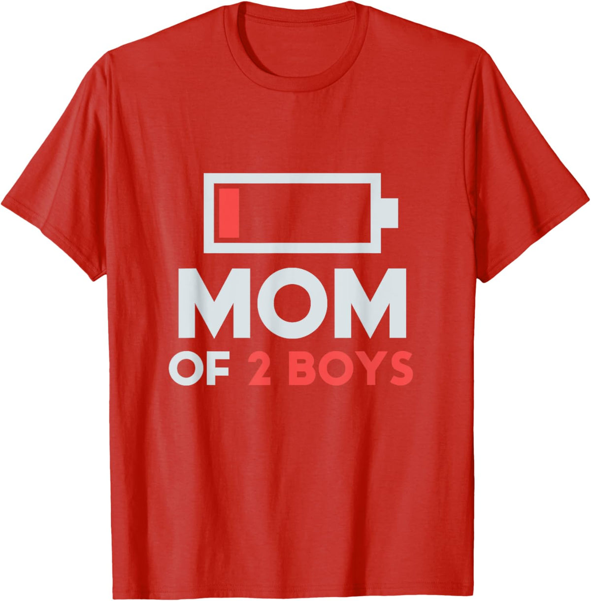 Mom of 2 Boys Gift from Son Mothers Day Birthday Women Mother Shirt