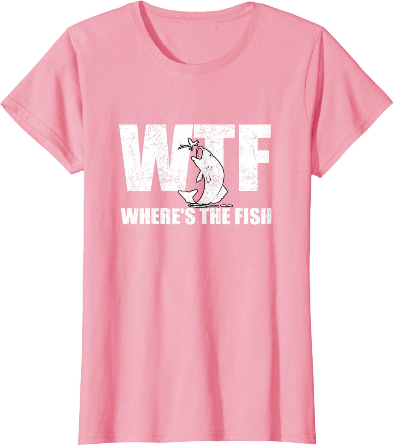 WTF Where's The Fish Men's Funny Fishing Gifts Fathers Day