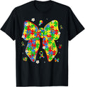 Autism Awareness Coquette Bow Puzzle Bow Women Kids Girl Boy