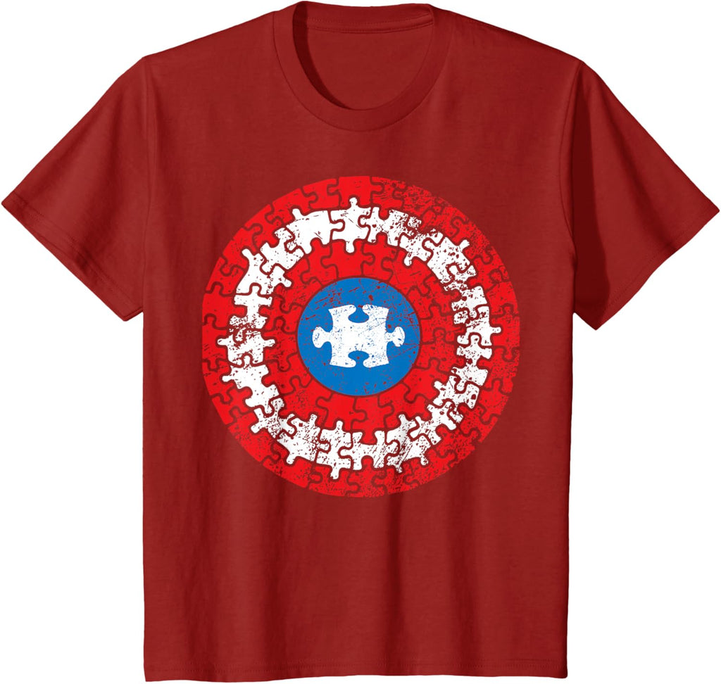 Autism Awareness Captain Shirt Support Autistic Superkid