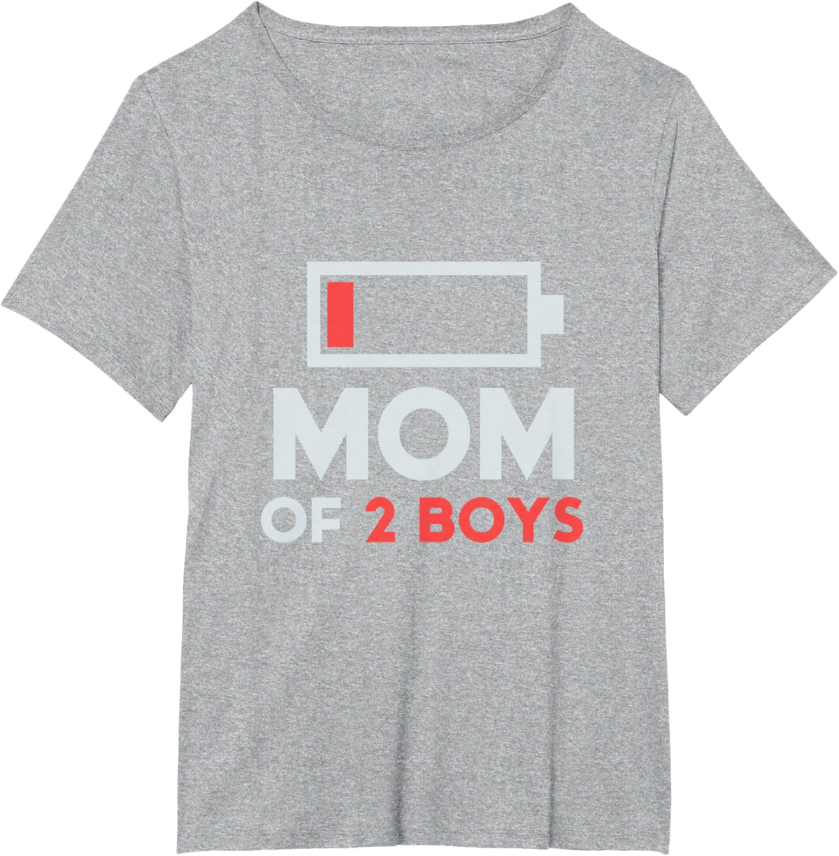 Mom of 2 Boys Gift from Son Mothers Day Birthday Women Mother Shirt