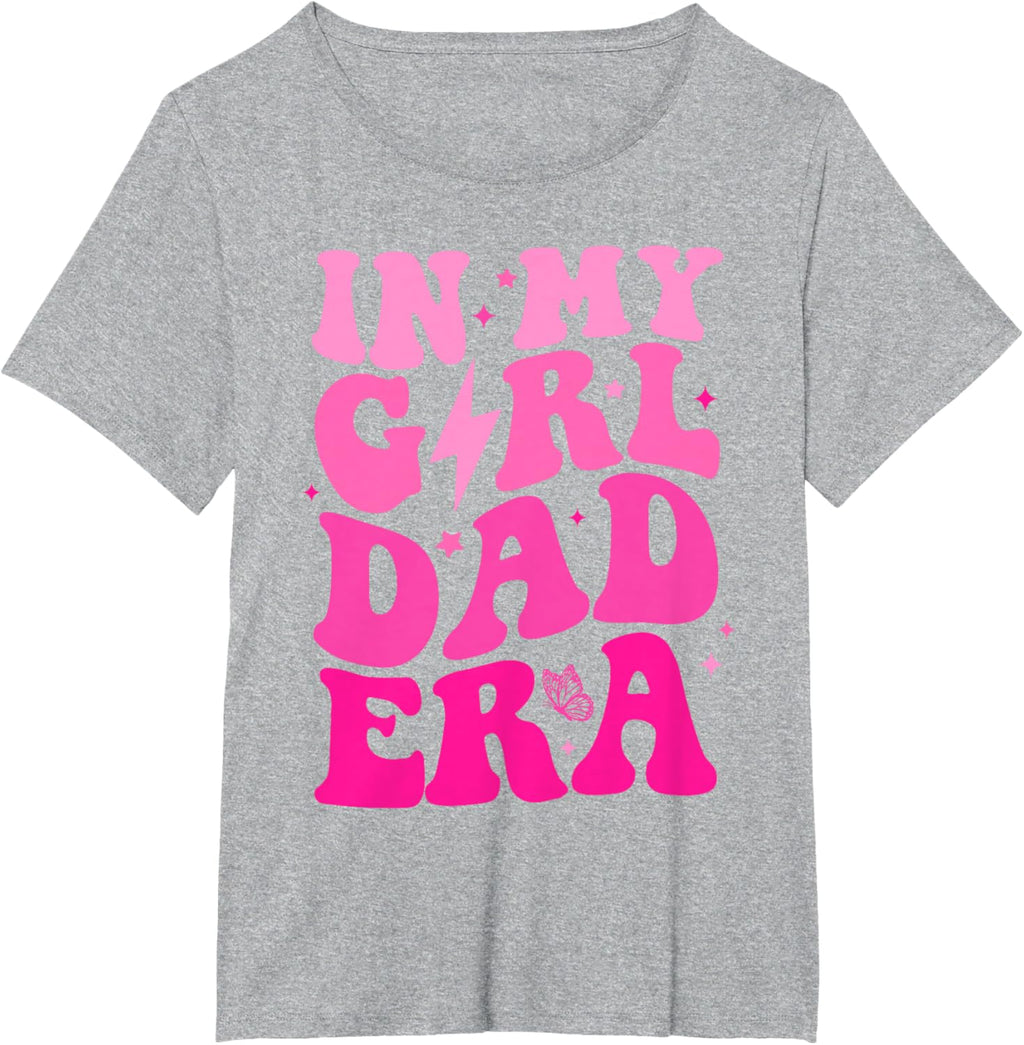 In My Dad Era Girl Groovy Retro Papa Fathers Day