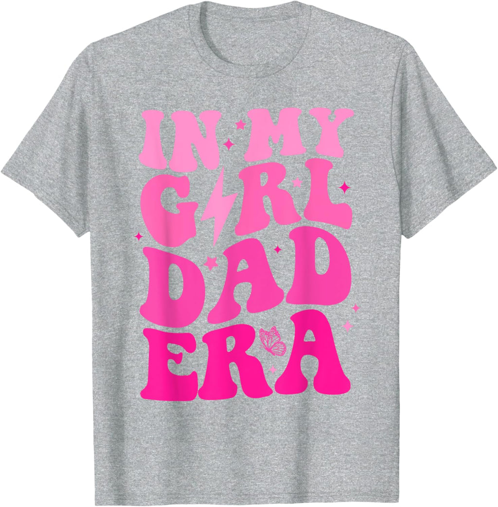 In My Dad Era Girl Groovy Retro Papa Fathers Day