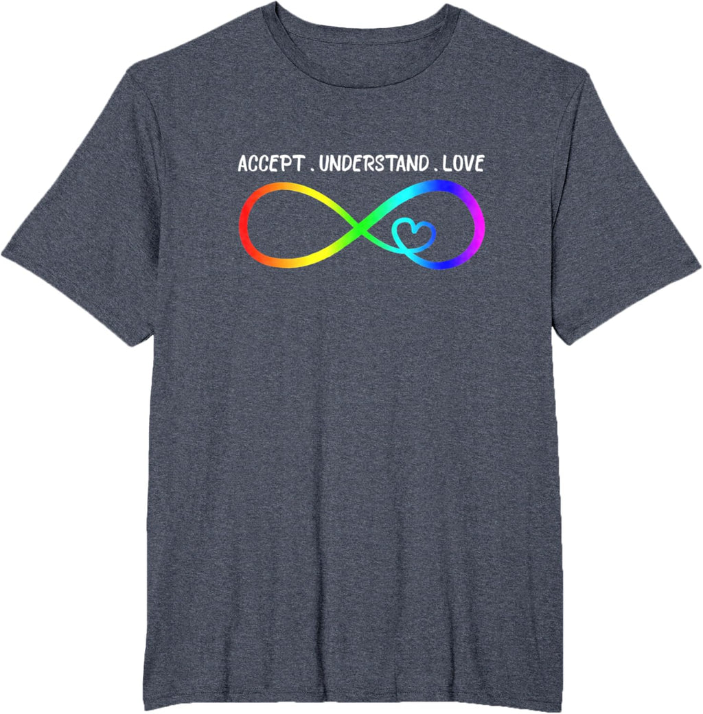 Accept Understand Love Heart Infinity Autism Awareness