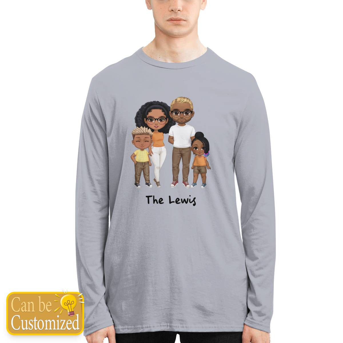 Pesonalized Family Long Sleeve Tee