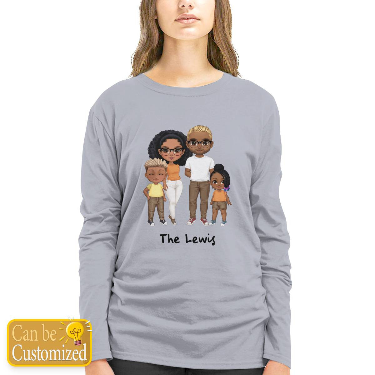 Pesonalized Family Long Sleeve Tee